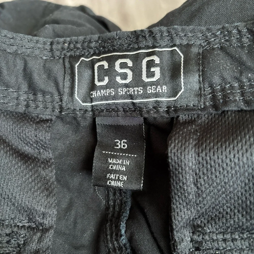CSG Black Cargo Men Shorts Size 36 - Picture 5 of 5
